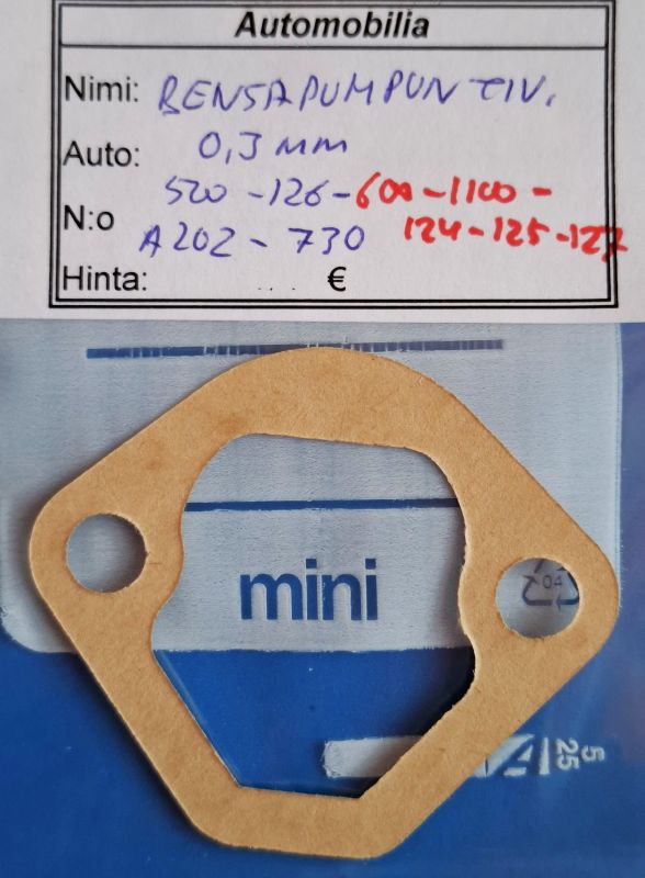 Bensapumpun tiiviste 0,3mm --4143730